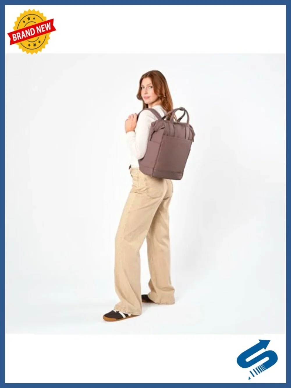 Convertible Travel Backpack with Trolley Strap
